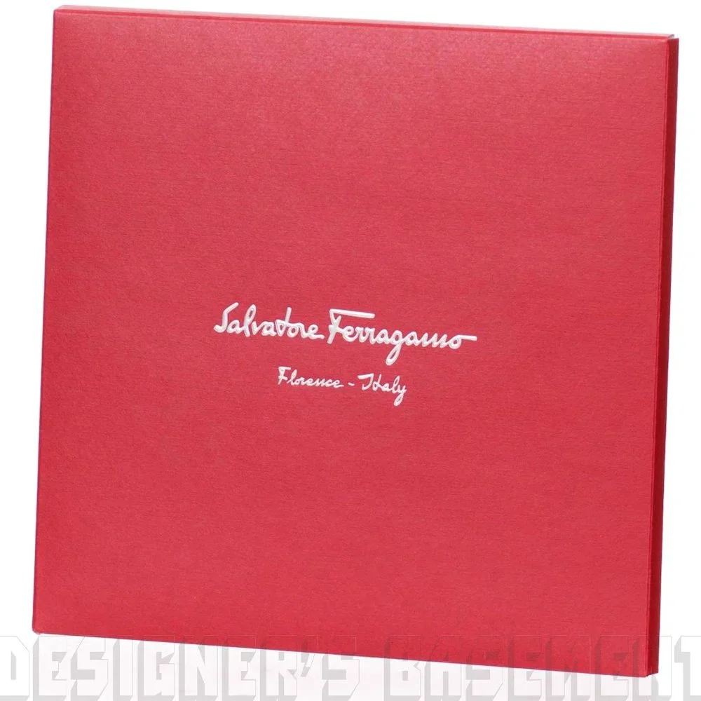 SALVATORE FERRAGAMO red floral Fortuna YEAR OF THE PIG silk scarf NWT+envelope🎁 - Picture 6 of 6